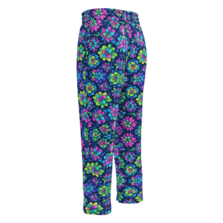 Retro Flower Power Wide-leg joggers