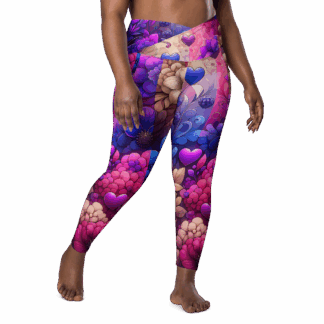 Crossover leggings with pockets