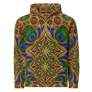 Peacock Gold Unisex Hoodie