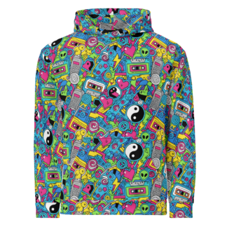 Pop Art Nostalgia Pattern Unisex Hoodie