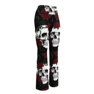 Skulls and Roses Flare leggings